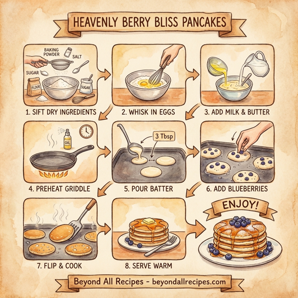 Heavenly Berry Bliss Pancakes instructions