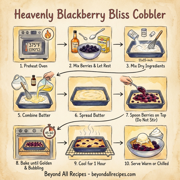 Heavenly Blackberry Bliss Cobbler instructions