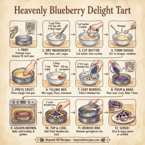 Heavenly Blueberry Delight Tart instructions