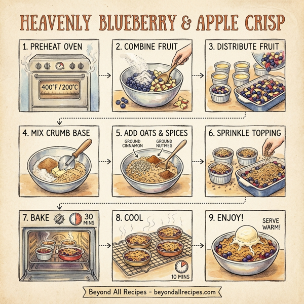 Heavenly Blueberry and Apple Crisp instructions