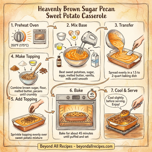 Heavenly Brown Sugar Pecan Sweet Potato Casserole instructions