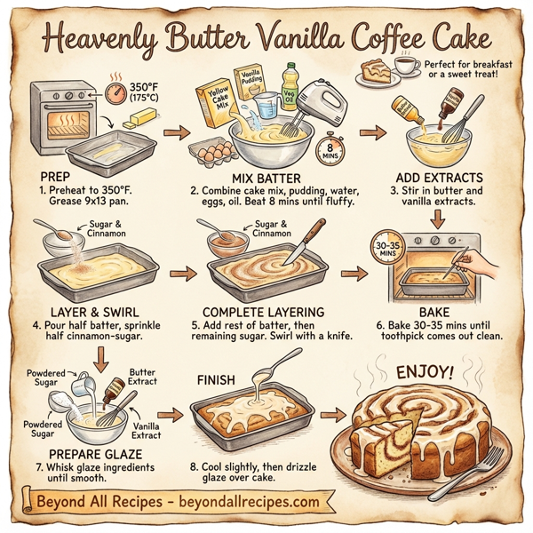 Heavenly Butter Vanilla Coffee Cake instructions