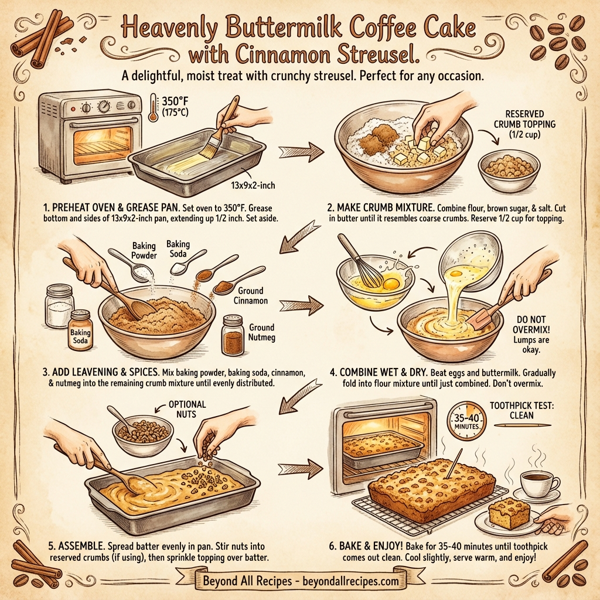 Heavenly Buttermilk Coffee Cake with Cinnamon Streusel instructions