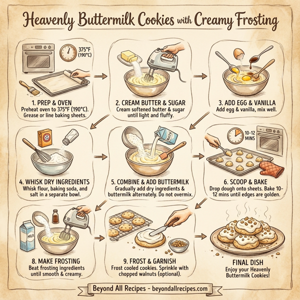 Heavenly Buttermilk Cookies with Creamy Frosting instructions