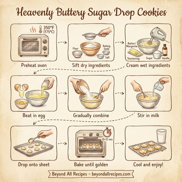 Heavenly Buttery Sugar Drop Cookies instructions