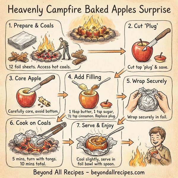 Heavenly Campfire Baked Apples Surprise instructions