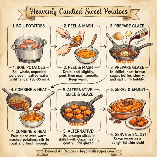 Heavenly Candied Sweet Potatoes instructions