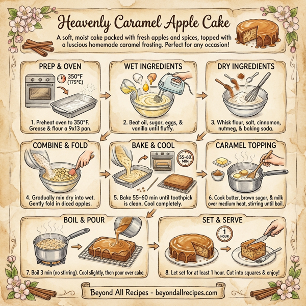 Heavenly Caramel Apple Cake instructions