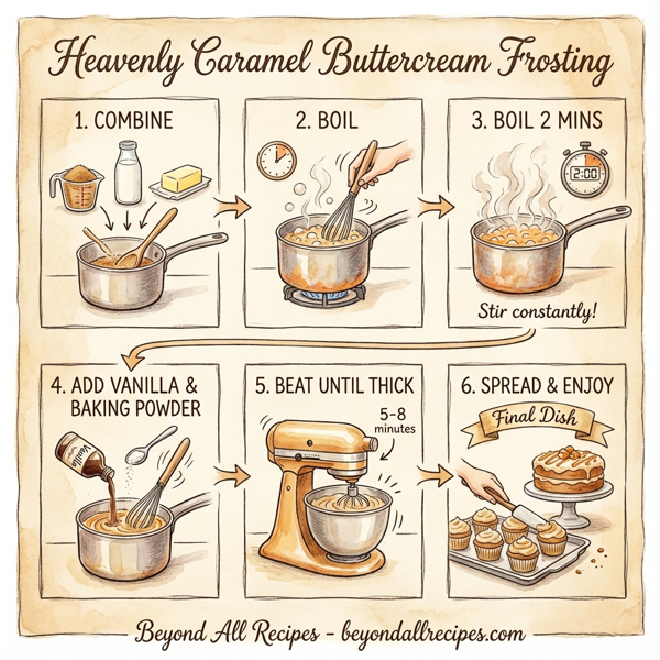 Heavenly Caramel Buttercream Frosting instructions