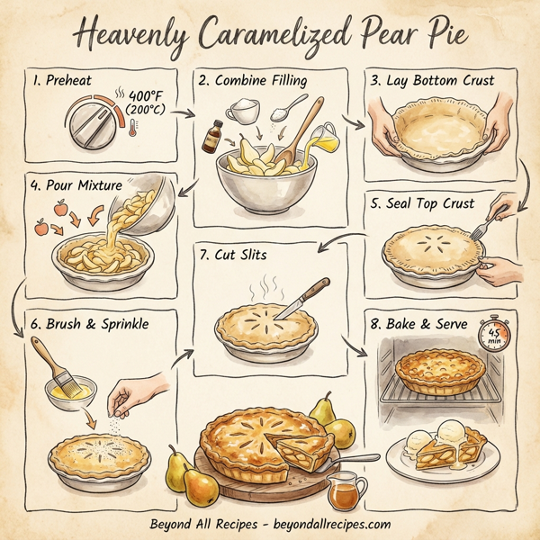 Heavenly Caramelized Pear Pie instructions
