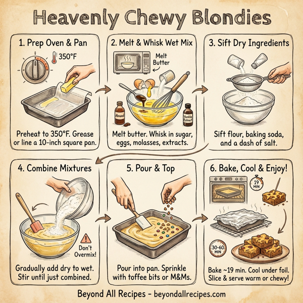 Heavenly Chewy Blondies instructions