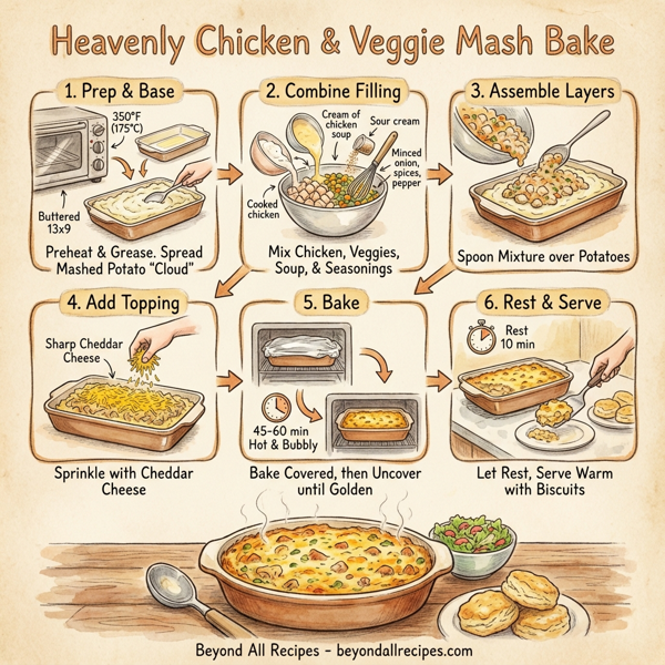 Heavenly Chicken & Veggie Mash Bake instructions