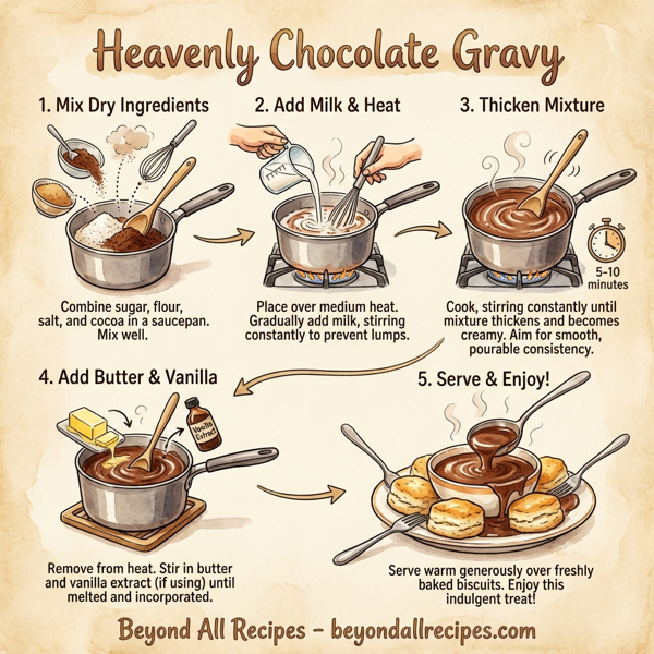 Heavenly Chocolate Gravy instructions