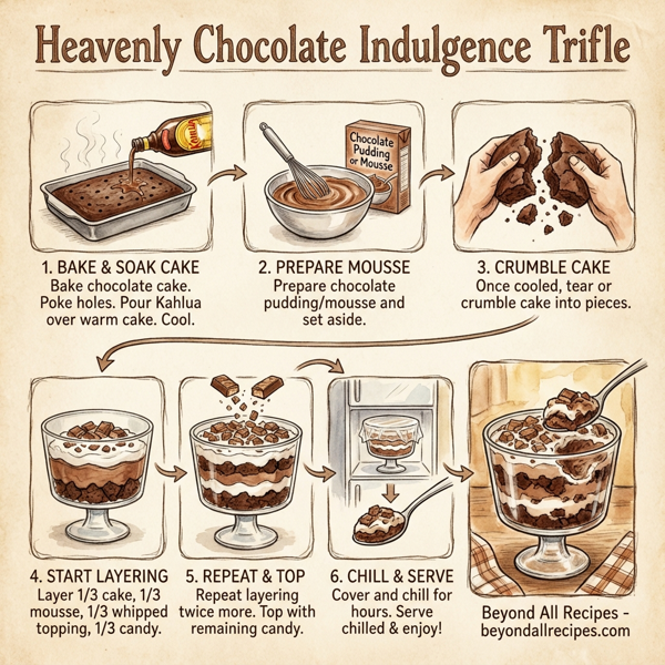 Heavenly Chocolate Indulgence Trifle instructions