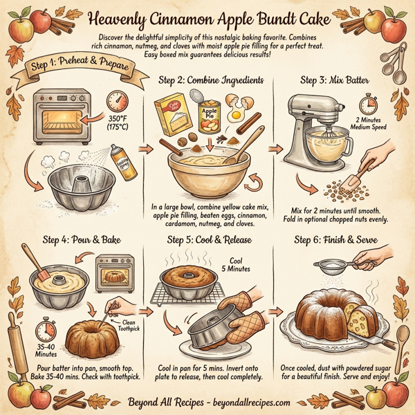 Heavenly Cinnamon Apple Bundt Cake instructions
