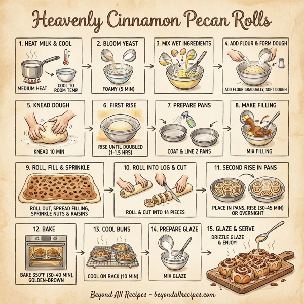 Heavenly Cinnamon Pecan Rolls instructions