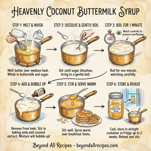Heavenly Coconut Buttermilk Syrup instructions