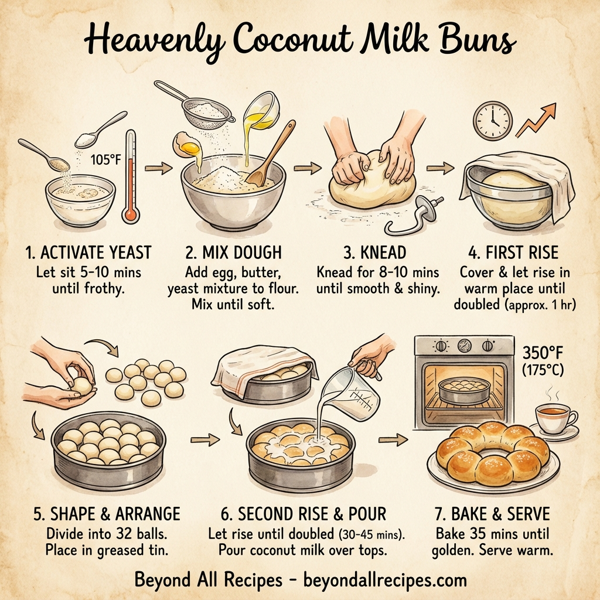 Heavenly Coconut Milk Buns instructions