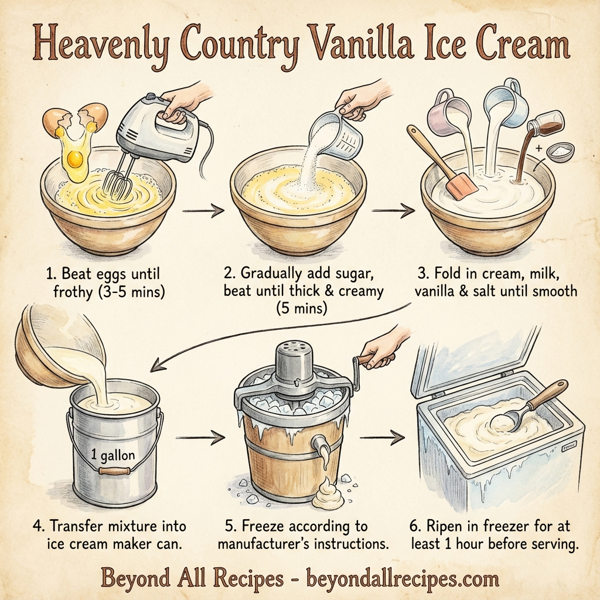 Heavenly Country Vanilla Ice Cream instructions