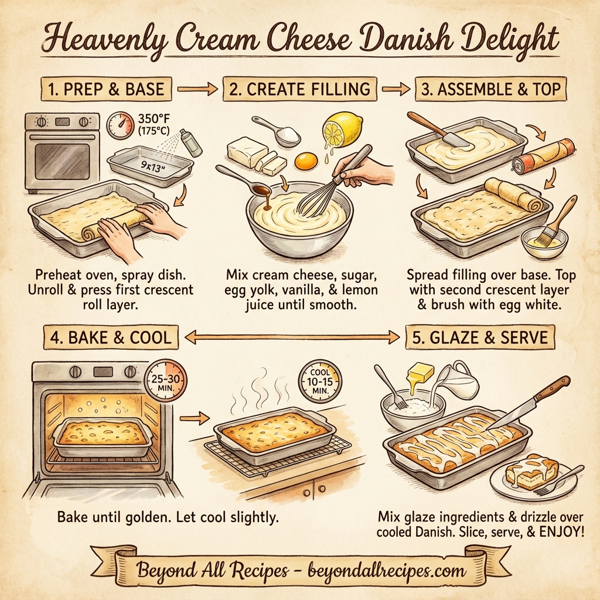 Heavenly Cream Cheese Danish Delight instructions