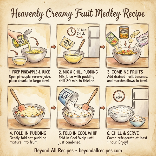 Heavenly Creamy Fruit Medley instructions