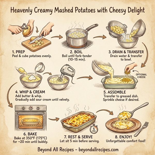 Heavenly Creamy Mashed Potatoes with Cheesy Delight instructions