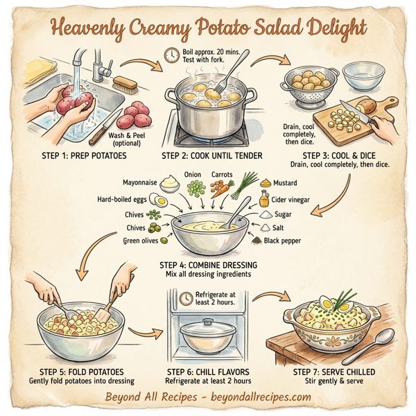 Heavenly Creamy Potato Salad Delight instructions