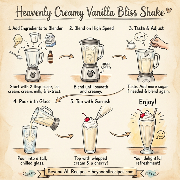 Heavenly Creamy Vanilla Bliss Shake instructions