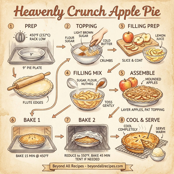 Heavenly Crunch Apple Pie instructions