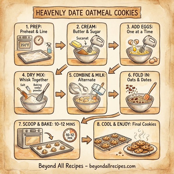 Heavenly Date Oatmeal Cookies instructions