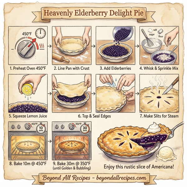 Heavenly Elderberry Delight Pie instructions