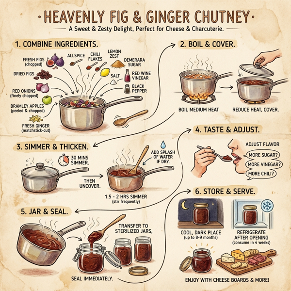 Heavenly Fig & Ginger Chutney instructions
