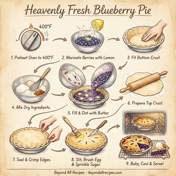 Heavenly Fresh Blueberry Pie instructions