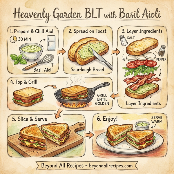 Heavenly Garden BLT with Basil Aioli instructions