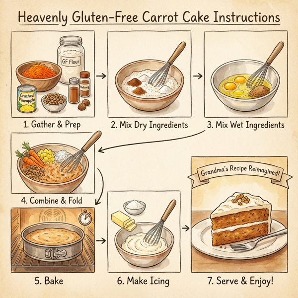 Heavenly Gluten-Free Carrot Cake instructions