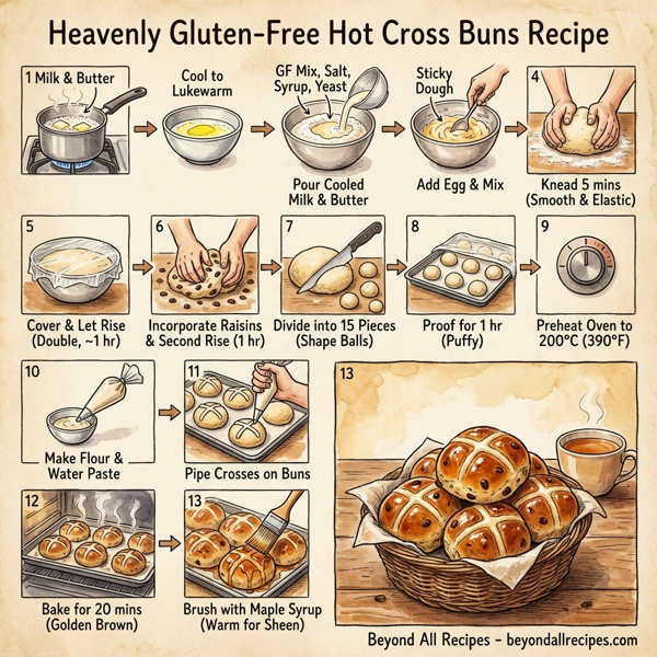Heavenly Gluten-Free Hot Cross Buns instructions