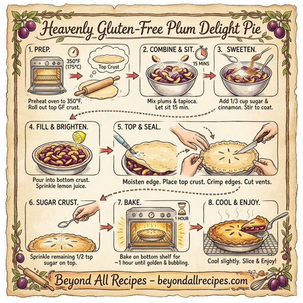 Heavenly Gluten-Free Plum Delight Pie instructions
