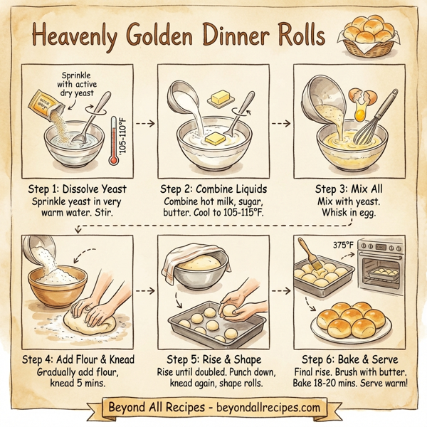 Heavenly Golden Dinner Rolls instructions