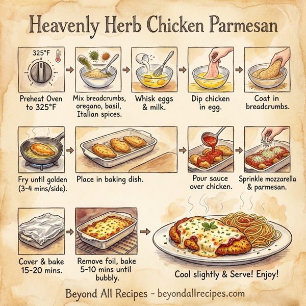 Heavenly Herb Chicken Parmesan instructions
