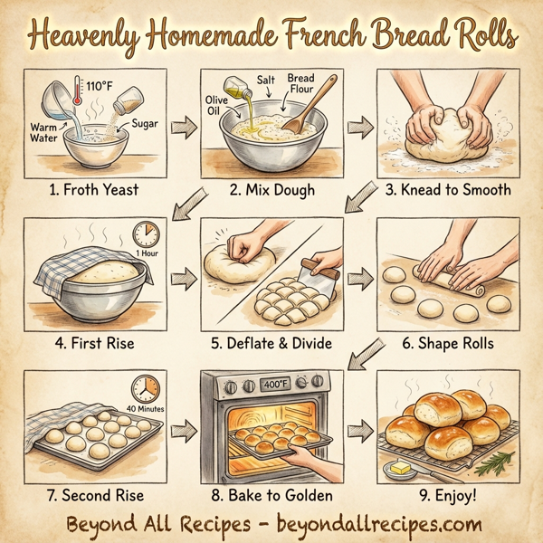 Heavenly Homemade French Bread Rolls instructions