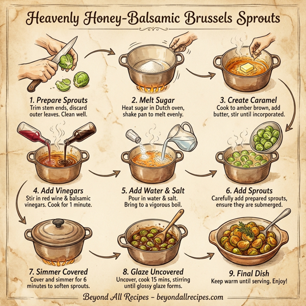 Heavenly Honey-Balsamic Brussels Sprouts instructions