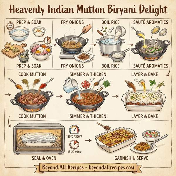 Heavenly Indian Mutton Biryani Delight instructions