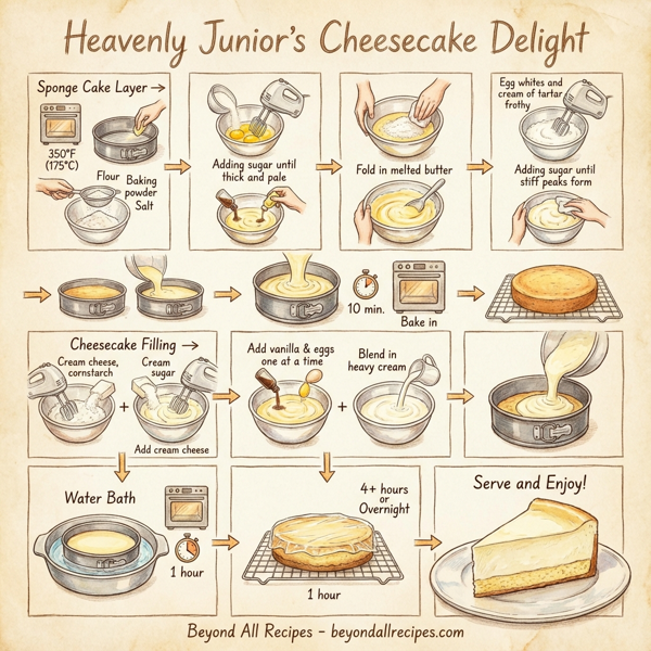 Heavenly Junior's Cheesecake Delight instructions