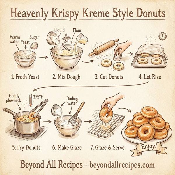 Heavenly Krispy Kreme Style Donuts instructions