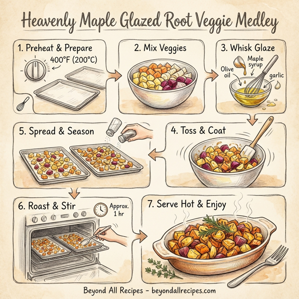 Heavenly Maple Glazed Root Veggie Medley instructions