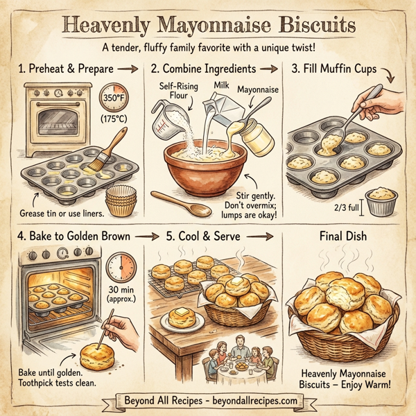 Heavenly Mayonnaise Biscuits instructions