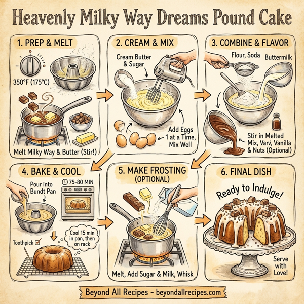 Heavenly Milky Way Dreams Pound Cake instructions