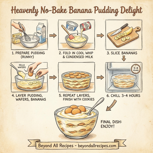 Heavenly No-Bake Banana Pudding Delight instructions