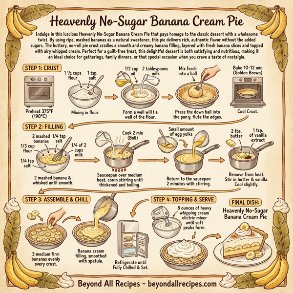 Heavenly No-Sugar Banana Cream Pie instructions