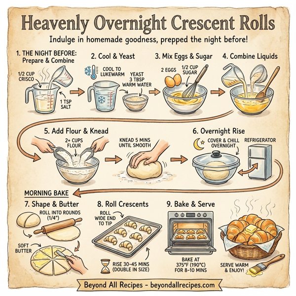 Heavenly Overnight Crescent Rolls instructions